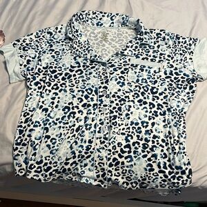 Extremely soft Cheetah print PJs top